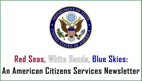 American Citizens Services Newsletter for April - June 2016