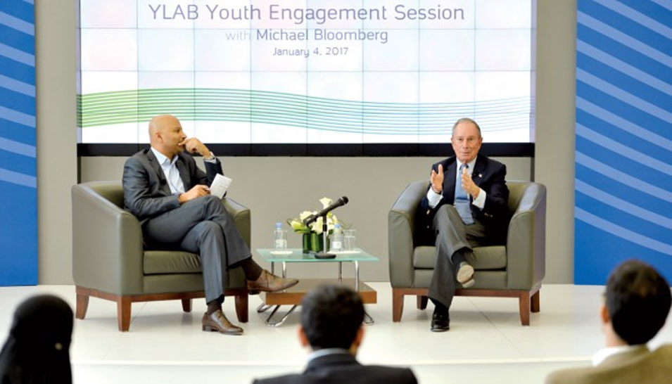 Michael Bloomberg in Discussion ‬with Aramco’s Young Professionals