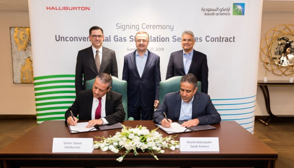 Saudi Aramco Awards Halliburton Contract for Unconventional Gas Stimulation Services