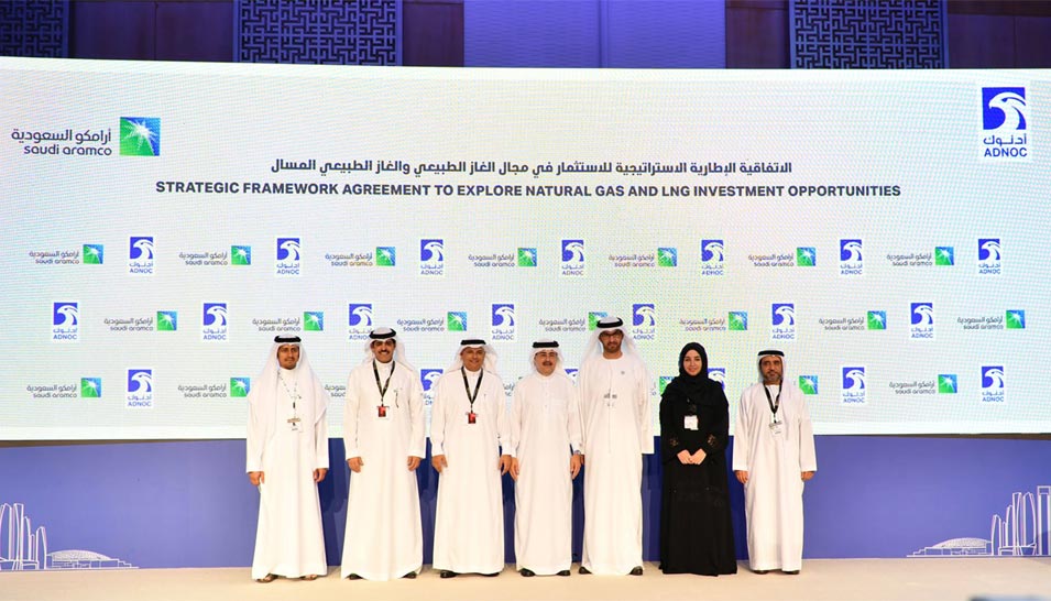 Saudi Aramco and ADNOC Sign Framework Agreement on Strategic Natural Gas and LNG Cooperation