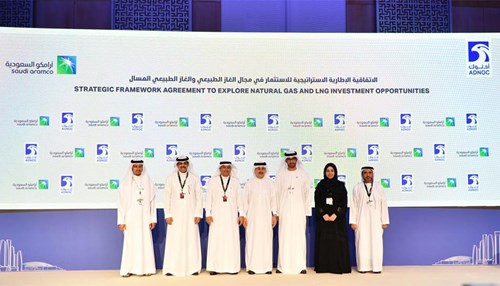 Saudi Aramco and ADNOC Sign Framework Agreement on Strategic Natural Gas and LNG Cooperation