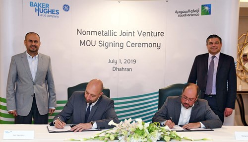 Saudi Aramco and Baker Hughes Sign MOU for Non-metallic Materials Production Facility in Saudi Arabia