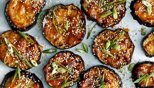 Oven - Fried Sesame Eggplant