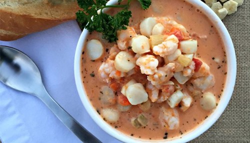 Puget Sound Tomato-Seafood Bisque