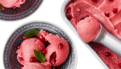 Pomegranate Sorbet for the Lady Who Didn't Burn