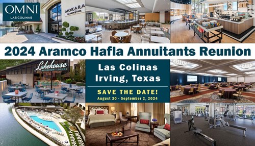 Save the Date for the 2024 Aramco Hafla Annuitants Reunion