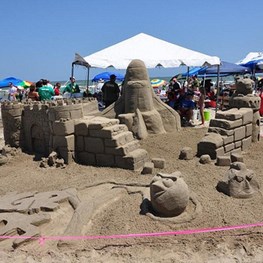 Sand Sculptures on Galveston Beach